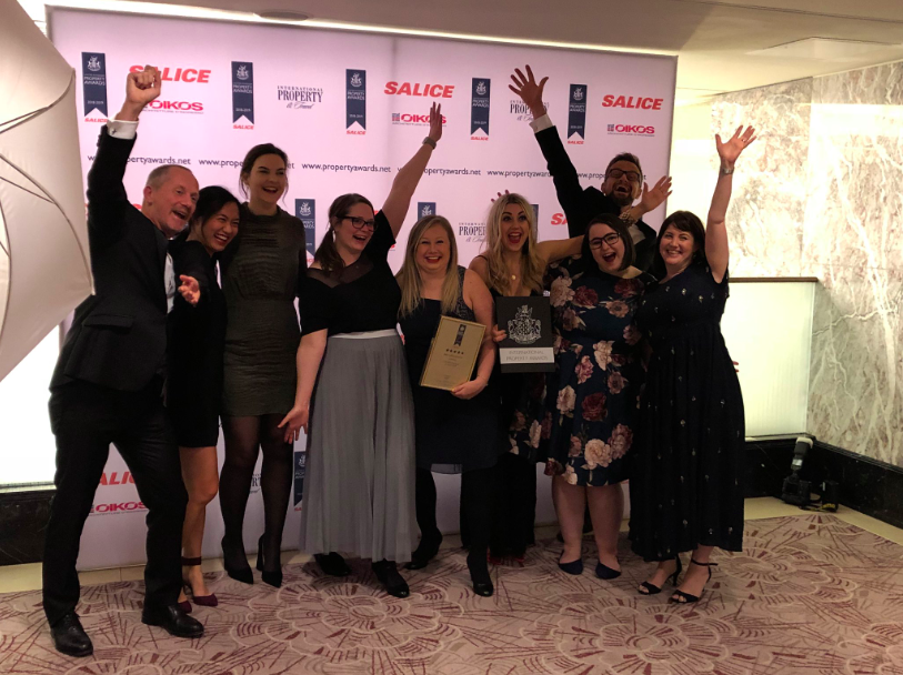 Household and Peldon Rose winning Best Office Interior Award at the Property Awards 2018.