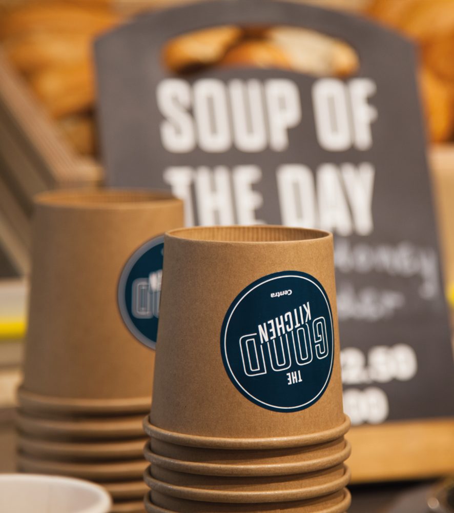 Soup of the day at Centra's new format store, designed by Household.