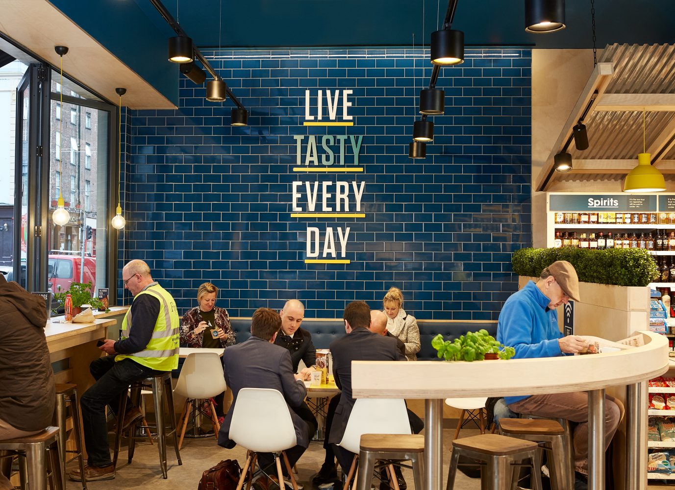 F&B cafe destination and new Centra format, designed by Household.