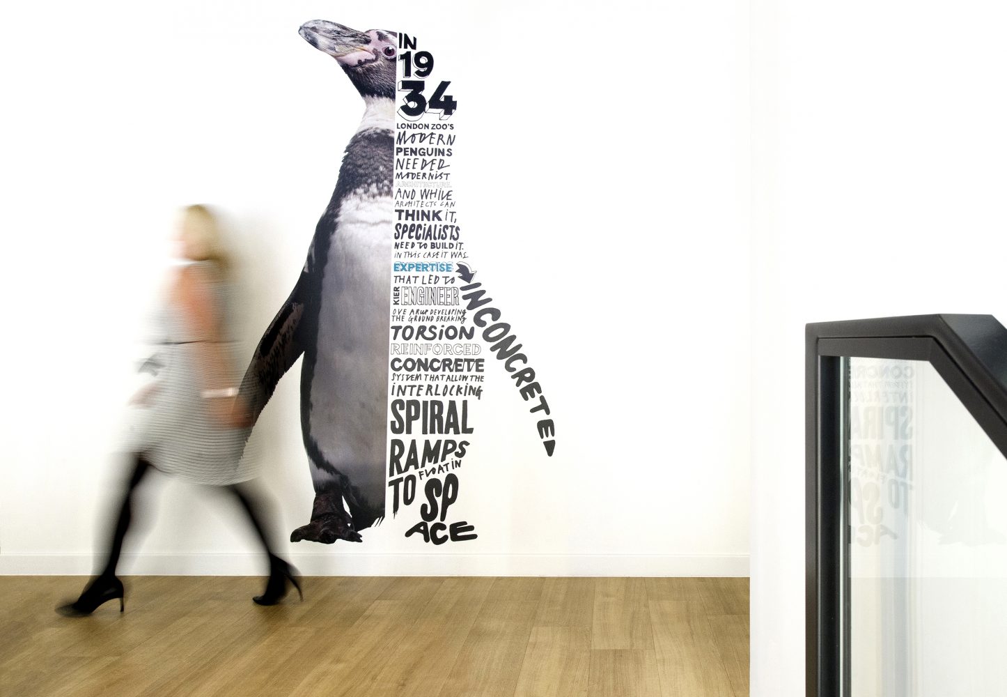 Penguin illustration for Kier HQ, creative identity and brand storytelling, by Household.