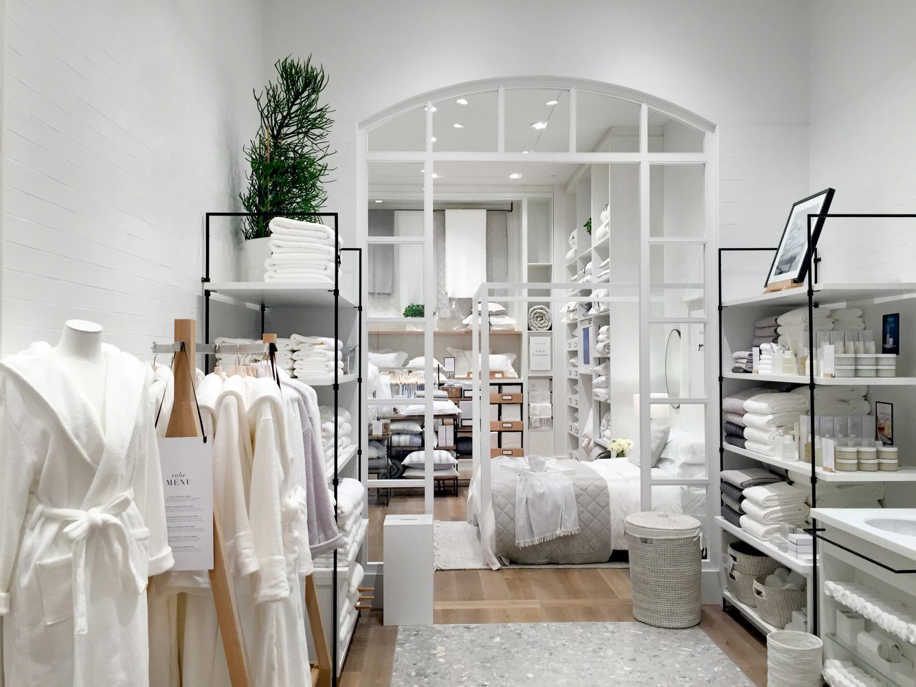 Product display, The White Company New York, Flagship Design by Household.