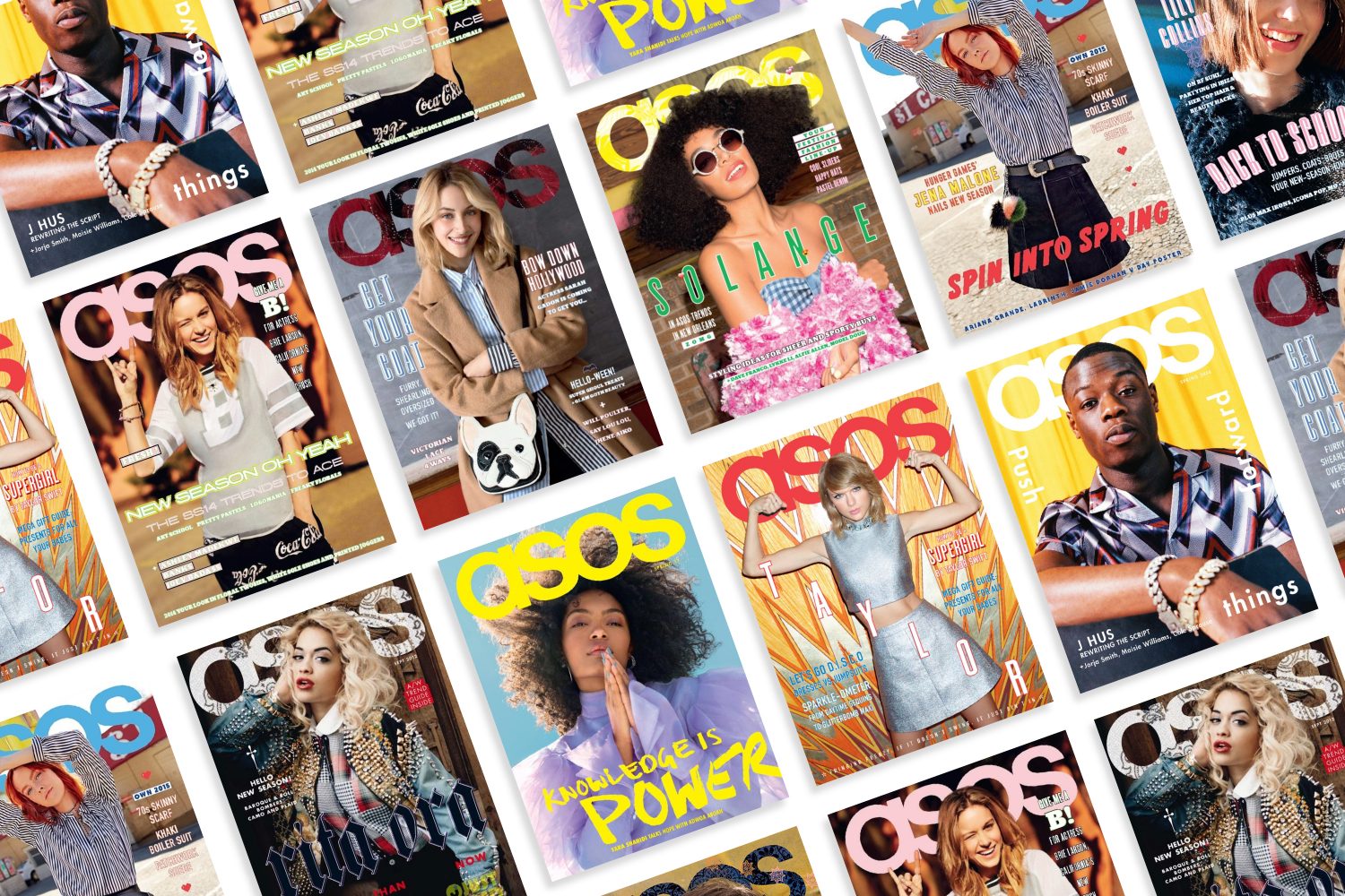 ASOS magazine, brand identity, labelling and packaging design by Household.