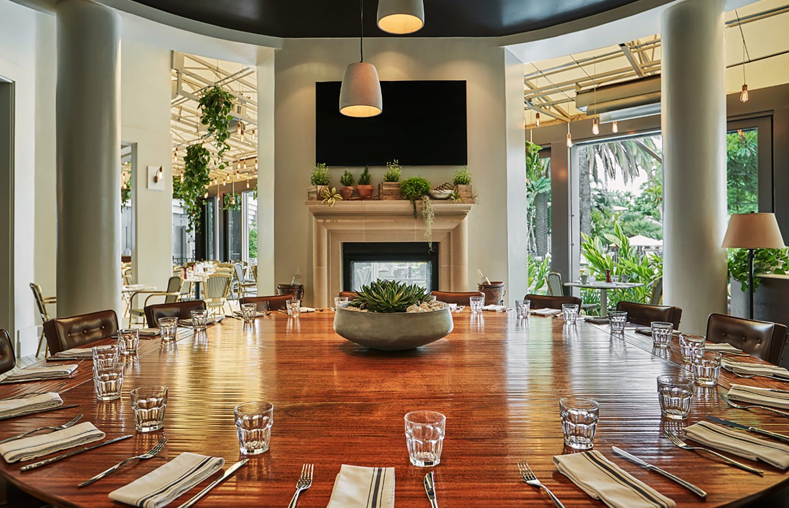 Private dining space at Fig Fairmont, restaurant and bar design by Household.