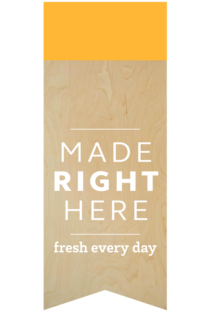 'Made right here. Fresh every day' Supervalu VM, Supermarket Franchise Design by Household.