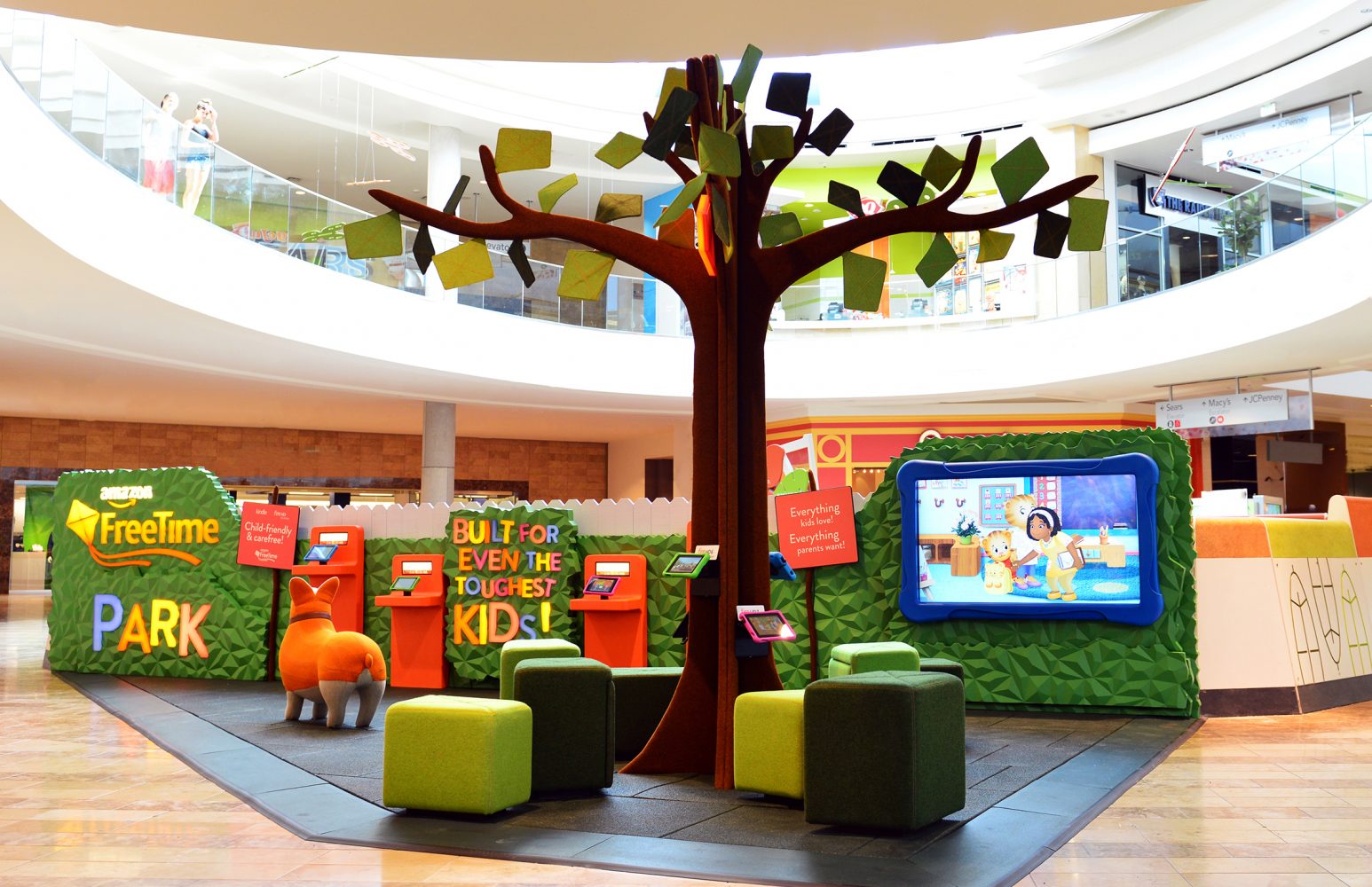 Kid-focused ‘digital play park’ experience for Amazon, Retail Experience Design by Household.