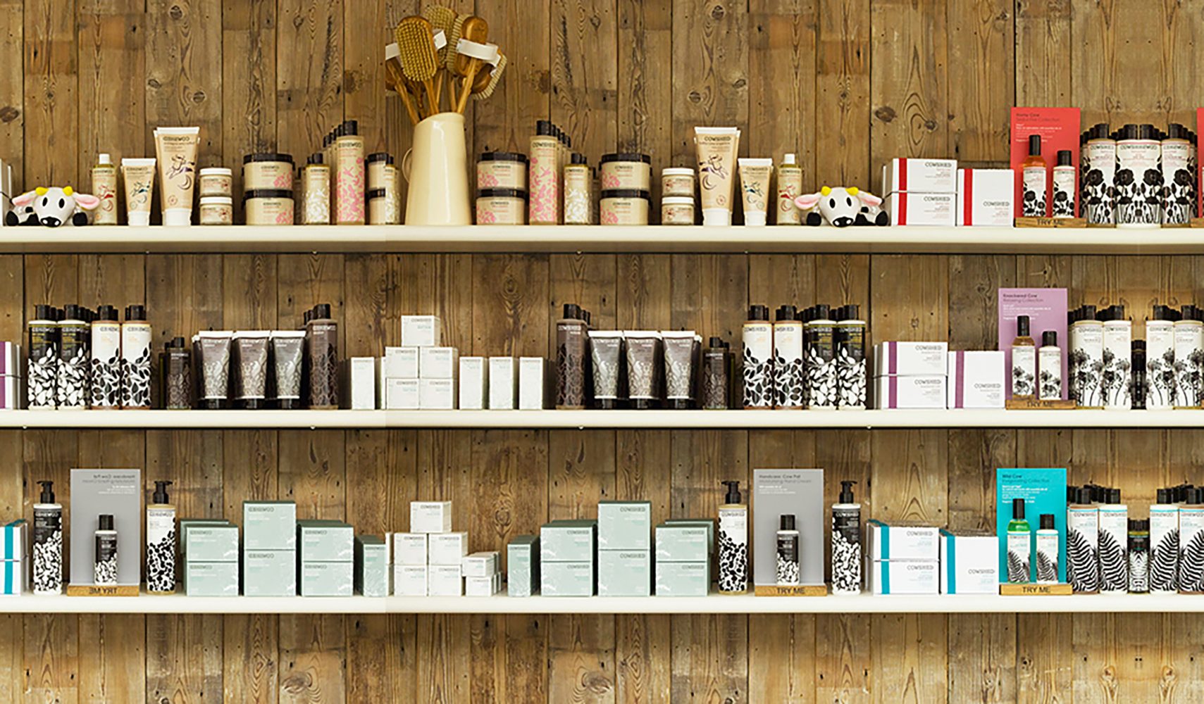 Soho House & Co, Image of Cowshed beauty and spa products. Beauty and Spa Design, by Household.
